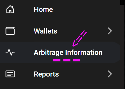 How to view Arbitrage Live trades